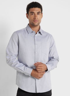 Buy Long Sleeve Oxford Shirt in UAE