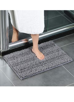 اشتري Non Slip Soft Microfiber Washable Quick Dry Ultra Bath Mats For Tub Bathroom Rugs Bath Mat في الامارات