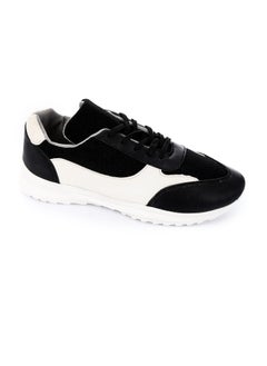 Buy H2178-Textile Lace Up Casual Sneakers in Egypt