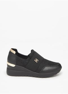 Buy Women's Textured Slip-On Low Ankle Sneakers in Saudi Arabia