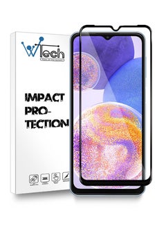 Buy 5D Tempered Glass Screen Protector For Samsung Galaxy A23 4G Clear/Black in Saudi Arabia
