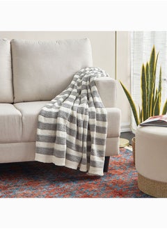 اشتري Madison Ria Knitted Acrylic Throw 170 x 130 cm في الامارات