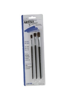 Buy 3-Piece Artist Paint Brush Set 27.9 x 0.8 x 8.5 cm A353 in Saudi Arabia