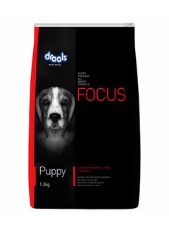 Buy Focus Puppy Super Premium Dry Dog Food Multicolour 1.2kg in UAE