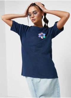 Buy Oversized Tee With Drop Shoulder in UAE