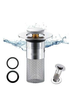 اشتري wash Basin Drainer Strainer tub Stopper Bathroom Drainer Sink Drain Stopper Bath Sink Drain Sink Plug Sink Drain Filter Bathroom Drain Stopper Compression washbasin Brass Drainage في الامارات