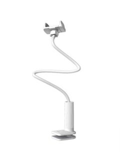 اشتري 360 ° Free Rotation Flexible Arm Rod Mobile Phone Holder White في السعودية