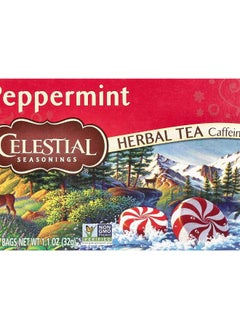 Buy Herbal Tea Peppermint Caffeine Free 20 Tea Bags 1.1 oz (32 g) in UAE