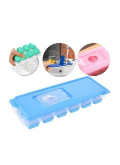 Buy Ice Tray With Silicone Bottom For Easy Use 1 Piece Random Color in Egypt