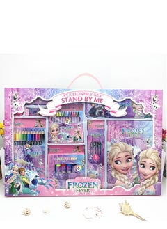 اشتري Frozen Fever  Stationary Kit For kids - 41Pcs Items Pencil Box Colours Eraser and Sharpener -Return Gift kids/Frozen Fever School kids Set Return Gifts في الامارات