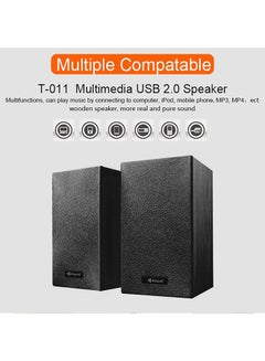 Buy Multimedia 2.0 Channel Mini USB Computer and Mobile Speaker T-011 in Saudi Arabia
