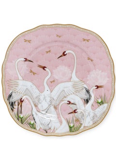 اشتري Dancing Herons Side Plate, Multicolour - 20 cm في الامارات