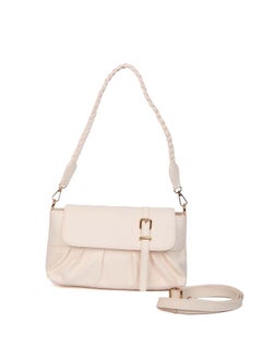 Buy Fancy Faux Leather Bag With Chain & Braided Adjustable Strap in Egypt