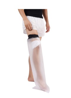 Buy Adult Shower Leg Cast Protector, Calf Cast Protector, Waterproof TPU Shower Bandage, Waterproof Protection for Broken Legs, Knees, Ankle Wounds and Burns in UAE