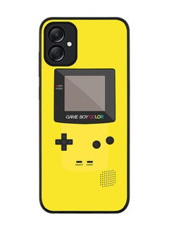 اشتري Rugged Black edge case for Samsung Galaxy A05, Slim fit Soft Case Flexible Anti Drop TPU Gel Thin Cover- Gameboy Color-Yellow في الامارات