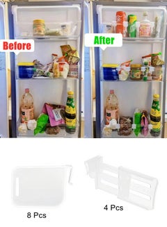 Buy 12 pcs Removable Plastic Baffle Board Refrigerator and Storage Box Compartments in UAE