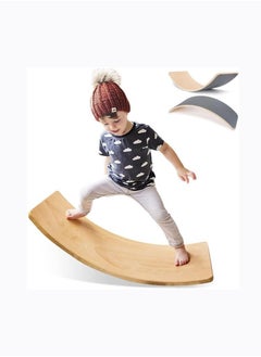 Buy 83CM Extra Long Wooden Balance Board Wobble Board for Kids, Teens, Adults Wood Kids Toys for Kids, Waldorf Toys, Kids Wooden Toys, Wobble Balance Board Kids, Rocker Board for Yoga and Exercise in Saudi Arabia