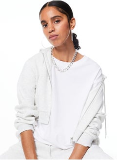 Buy Zip Detail Hoodie in Saudi Arabia