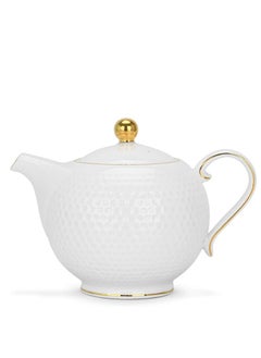 اشتري Tea Pot 780ml Noemi Series,Porcelain with Handle and Lid, Coffee Kettle, Suitable for Blooming Tea & Loose Leaf Tea Maker في الامارات