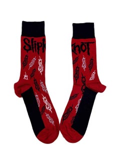 Buy Slipknot Unisex Ankle Socks featuring the 'Tribal S' design motif. Officially Licensed Merchandise. EU 40-45. Quality Comfortable Fabric Socks available in a black colourway. in UAE