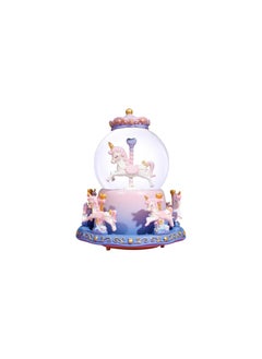 Buy Snow Globe for Kids Spaceship Unicorn Snow Globes with Musics Led Unicorn Music Box for Girls Granddaughters Babies Birthday (Unicorn Purple) in UAE