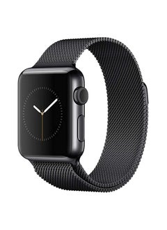 اشتري Milanese Loop Watch Band for 38mm/40mm Apple Watch, Stainless Steel iWatch Replacement Strap - Black Color في مصر