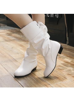 Buy 2023 Fall Winter Plus Size Womens Riding BootsWhite White in Saudi Arabia