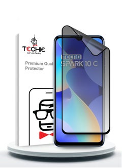 Buy Full Cover Explosion-Proof Matte Ceramic Privacy Film Screen Protector for Tecno Camon Spark 10C in Saudi Arabia