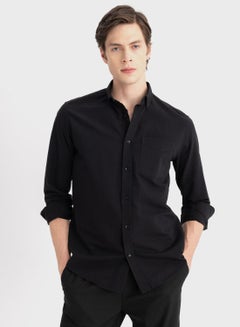 Buy Regular Fit Oxford Long Sleeve Shirt in UAE