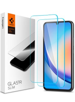 اشتري GLAStR Slim Samsung Galaxy A34 5G Screen Protector Premium Tempered Glass - [2 Pack] في الامارات