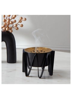 Buy Splendid Metal Incense Burner 13 x 9.5 x 13 cm in UAE