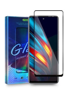 Buy 5D Tempered Glass Screen Protector For Tecno Pova 2 6.9 Inch Clear/Black in Saudi Arabia