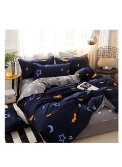 Buy Textile Children Cartoon 3d Print Bedding Sets Comforter with fixed Duvet Set Bed Linen Boys Girls Single Comfort 160x210 Bed Sheets 120”200 blue in UAE