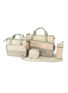 اشتري ORiTi 5-in-1 Multi-functional Waterproof Baby Diaper Bag Set With Reliable Zipper في الامارات