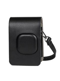 Buy Compact Size Instant Camera Case Bag PU Leather with Shoulder Strap Compatible with Fujifilm Fuji Instax mini LiPlay in UAE