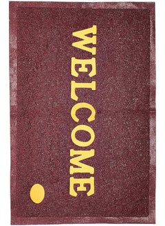 اشتري Industries Kubmart005181 Pvc Anti Skid Welcome Door Mat, Maroon, 58X38 Cm في السعودية