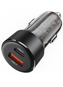 اشتري Fast Charge Car Charger B12 - 60W (1x USB-C + 1x USB-A) في الامارات