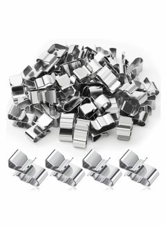 اشتري Trailer Frame Wire Clips Stainless Steel Clips Metal Cable Clips 22.5 mm 0.89 Inch Solar Panel Wire Clip Double Wire Trailer Wire Clips Wire Clamps for PV Wiring Boat Cable 50 Pcs في الامارات