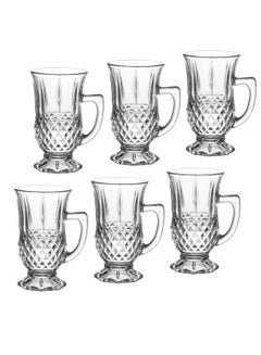 Buy Set Of 6 Turkish Glass Tea Cups in Saudi Arabia