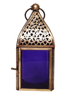 Buy HILALFUL Handmade Lantern, Small | Suitable for Living Room, Bedroom and Outdoor | Perfect Festive Gift for Home Decoration in Ramadan, Eid, Birthdays, Weddings, Housewarming | Made of Iron | Purple in Saudi Arabia