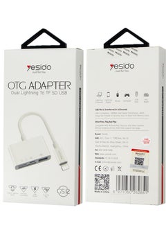 اشتري OTG Adapter Lightning to SD & TF Card Reader – GS11 for iPhone and iPad في الامارات