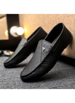 Buy Doug Shoes Men's Spring New Men's Shoes Slip-on Foot Breathable All-match Casual Leather Shoes Driving Shoes in Saudi Arabia