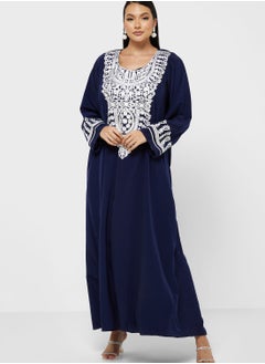 Buy Embroidered Detail Jalabiya in UAE