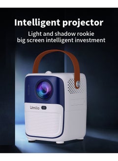 اشتري Portable HD WiFi Theatre Android TV Projector System For Indoor Outdoor Use Built In Netflix Play Store YouTube في الامارات