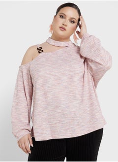 Buy Cutout Detail Chain Strap Sweatshirt in UAE