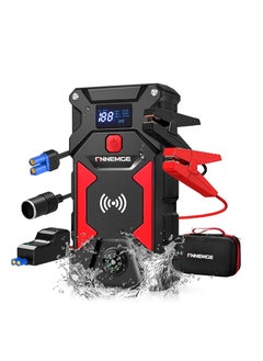 Buy FNNEMGE Car Jump Starter 3500A Peak 26800mAh 12V Super Safe Jump Starter, with USB Quick Charge 3.0 (3500A/26800mAh) in UAE