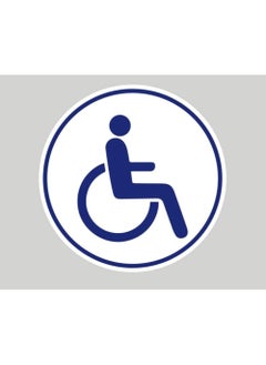 Buy Disabled Handicap Car Sticker Reflective Sign, Self Adhesive Vinyl Decal Sticker, Sticks Vehicle Body Window or Bumper For Car, SUV, Van, Toilet Doors, Glass Door, Wood Door, Wall (13.5cm) in UAE