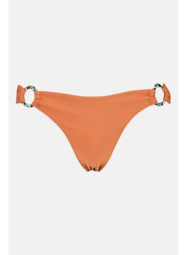 Buy Women Solid Bikini Bottom, Brown in UAE