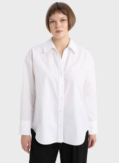 Buy Woman Oversize Fit Long Sleeve Shirt in UAE