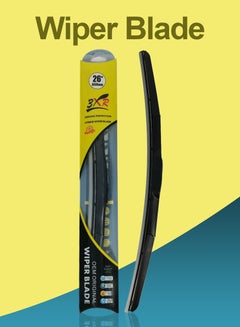 Buy Car Wiper Blade Premium Model 26" 650mm Hybrid Wiper Blade All Season Universal Car Wiper Blade 1 Pcs -3XR in Saudi Arabia
